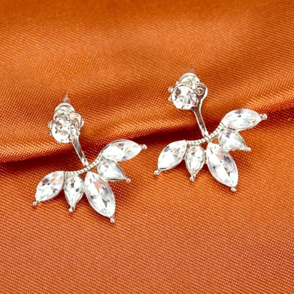 Cuff Clip Leaf Statement Stud Earrings for $10